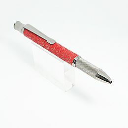 印伝ボールペン&シャープペンシル(アサノハ赤赤)