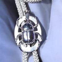 東京銀器　シルバーループタイ　カブトムシ