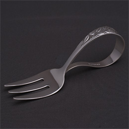 東京銀器　ベビーフォーク　【バラ】