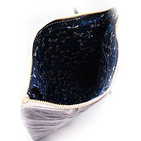 手描き友禅　しぼり染め帆布スマホポーチ龍