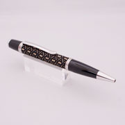印伝ボールペン　(Gatsby)　瓢箪黒白