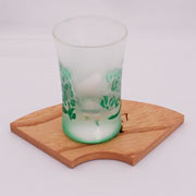 木の香りのコースター　扇亀