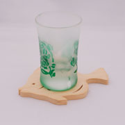 木の香りのコースター　カワハギ