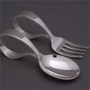 東京銀器　ベビースプーン&フォーク　Lサイズ