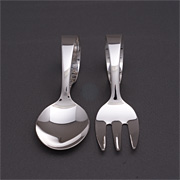 東京銀器　ベビースプーン&フォーク　Mサイズ