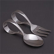 東京銀器　ベビースプーン&フォーク　Mサイズ