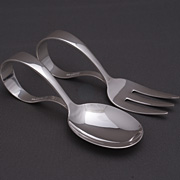 東京銀器　ベビースプーン&フォーク　Sサイズ