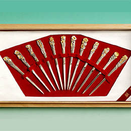 東京銀器　菓子切り(和楊枝)　12本セット