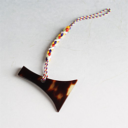 べっ甲　ストラップ　三味線ばち