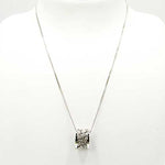 手編みシルバーシングルトップ