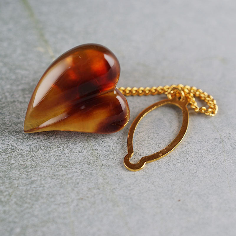 ベッ甲タイピン ハート