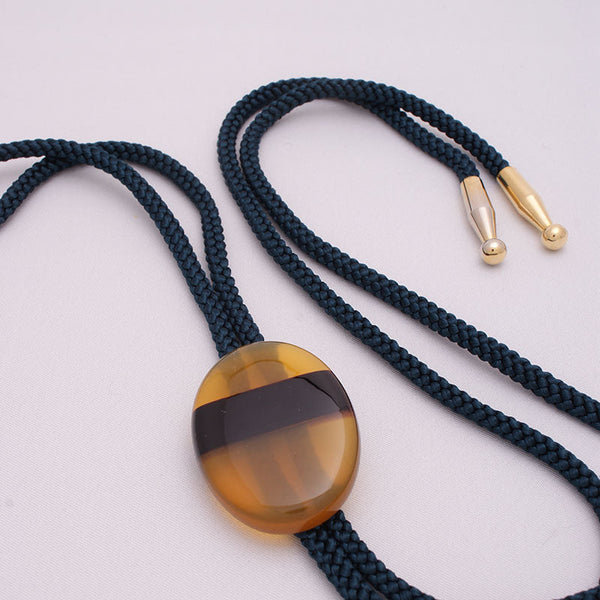 べっ甲　ループタイ(オーバル)