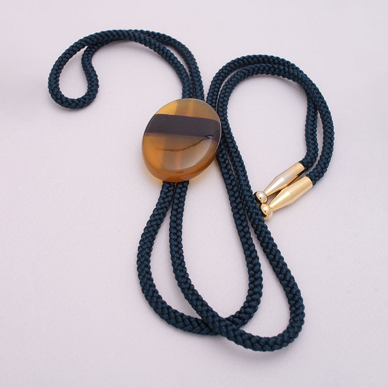 べっ甲　ループタイ(オーバル)