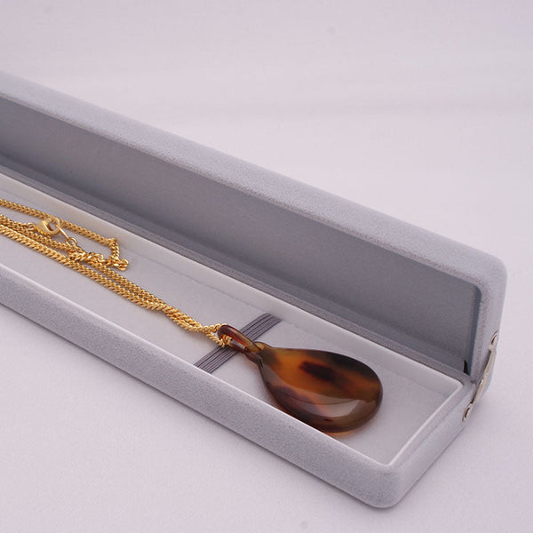 べっ甲ペンダント しずく ラージ