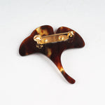 ベッ甲ブローチ いちょう