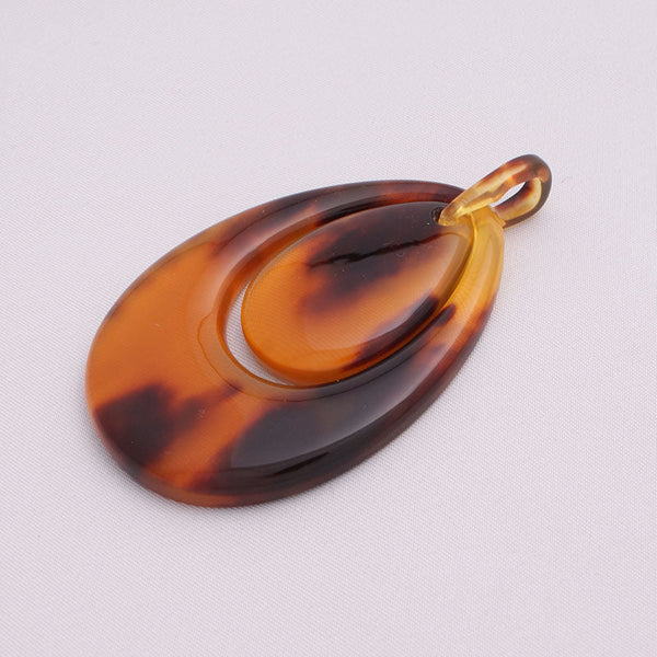 べっ甲ペンダントトップ(しずく)