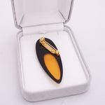 べっ甲ブローチ(しずく)