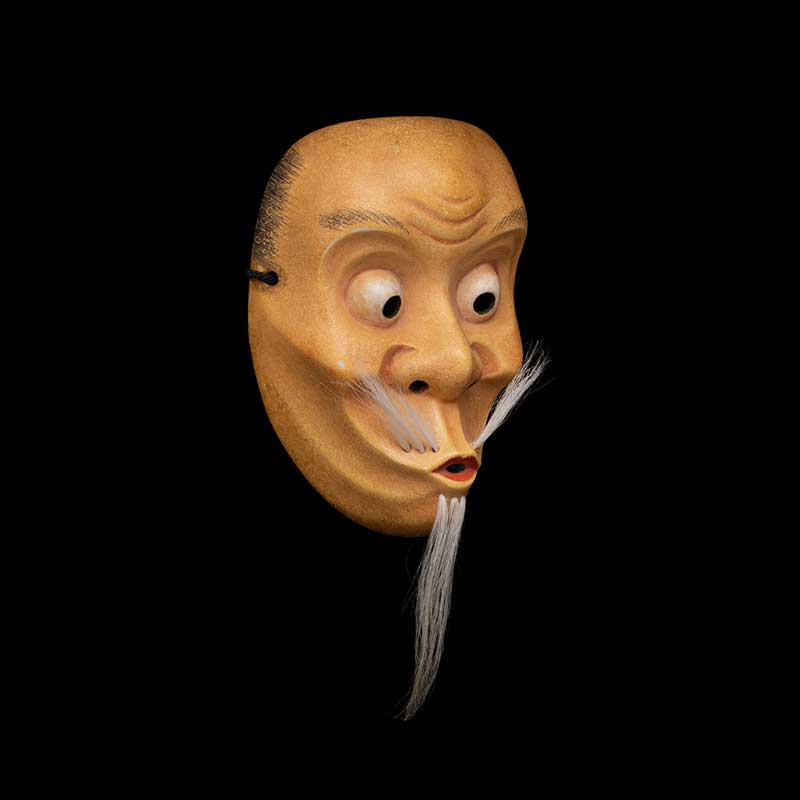 狂言面　空吹　（ウソフキ）