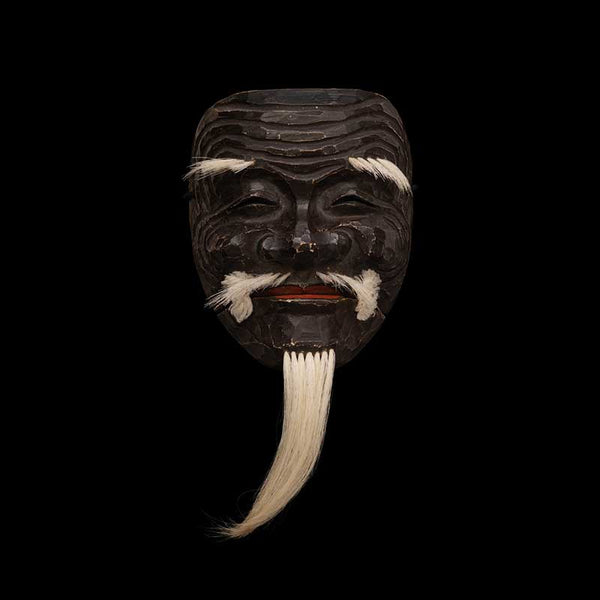 狂言面　翁（黒式尉）