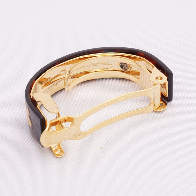 べっ甲バレッタ(丸型)