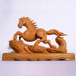 馬　彫刻