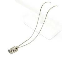 手編みシルバー唐草ペンダント