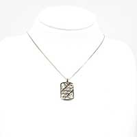 手編みシルバー唐草ペンダント