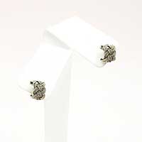 手編みシルバー直結ピアス